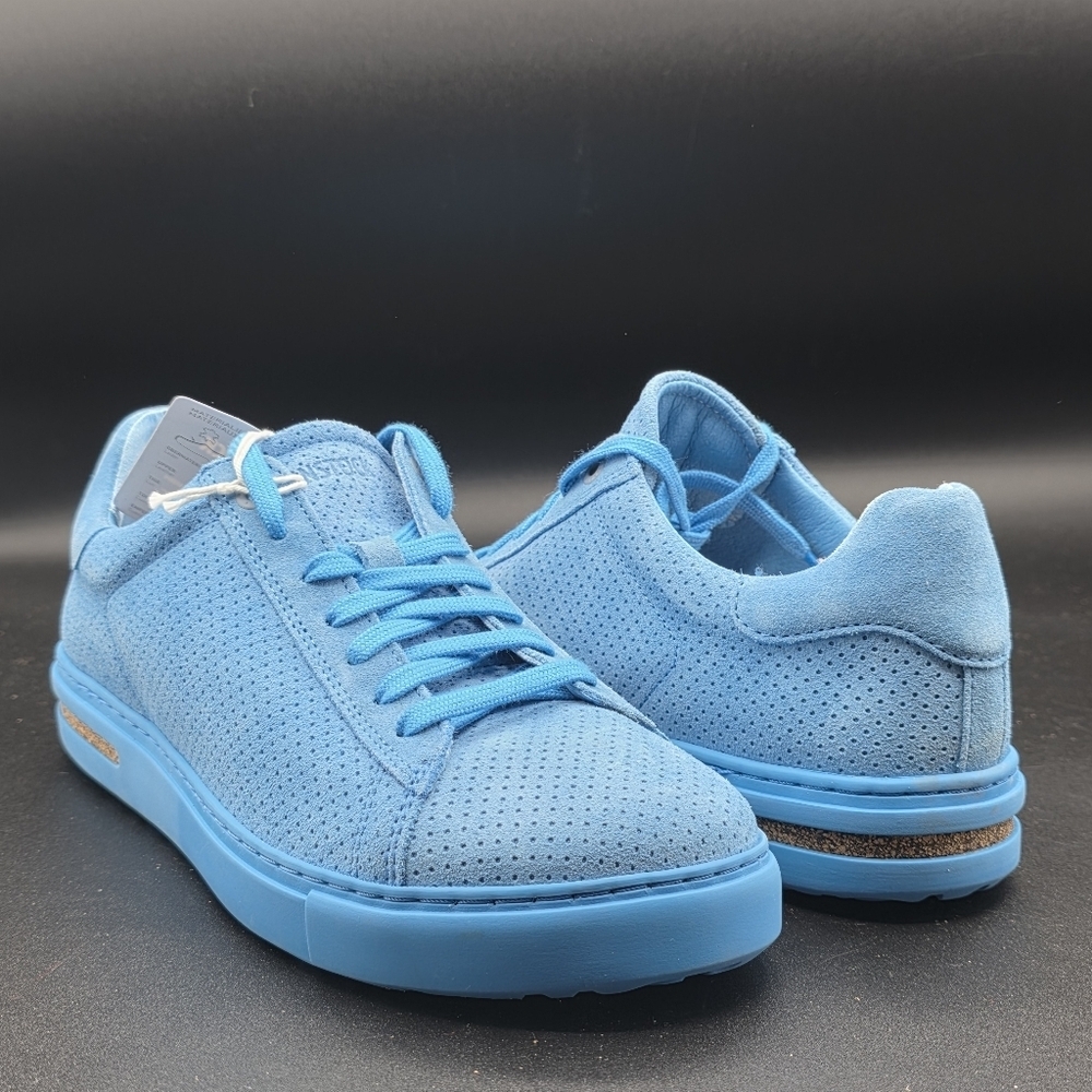Birkenstock Blue Perforated Suede Sneakers 7 1/2 German